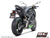 SC Project CR-T Carbon Fibre Slip-On Exhaust with stoneguard grid (without carbon fibre heat protection) for Kawasaki Z900 (2020-2024) K34B-T36CRE
