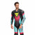 Dainese Laguna Seca 6 Perforated Leather Race Suit - One Piece (Black/Water/Fuchsia)