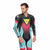Dainese Laguna Seca 6 Perforated Leather Race Suit - One Piece (Black/Water/Fuchsia)