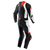 Dainese Laguna Seca 6 Perforated Leather Race Suit - One Piece (Black/White/Fluo Red)