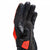 Dainese Carbon 4 Short Leather Gloves - Black/Fluo Red