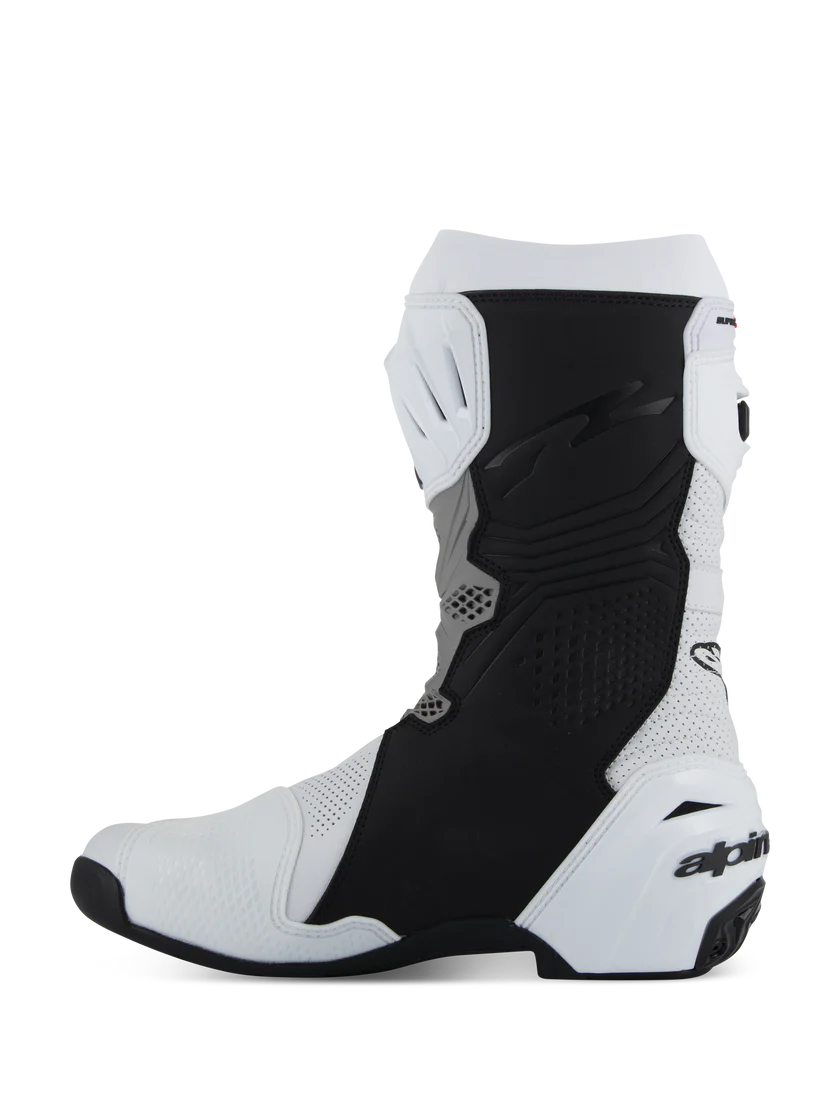 Alpinestars Supertech R Vented Boots White Mid Gray Black