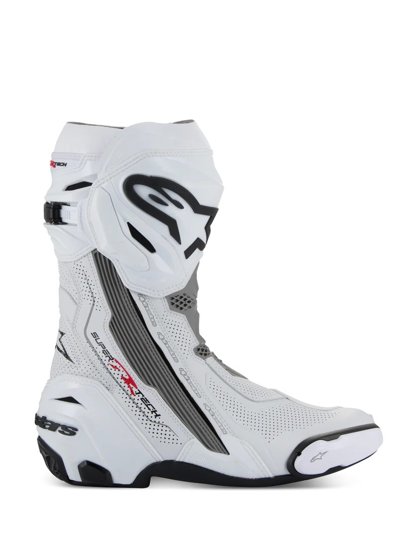Alpinestars Supertech R Vented Boots White Mid Gray Black