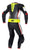 Spyke Aragon Race Leather Suit - Black/White/Fluo Yellow Red