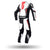 Spyke Assen Race 2.0 Leather Suit - White/Black/Fluo Red