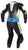 Spyke Aragon Race Leather Suit - Black/White/Fluo Yellow Blue