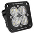 Baja Designs Squadron Pro Black Flush Mount LED Auxiliary Light Pod  (Wide Cornering - Clear)