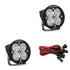 Baja Designs Squadron-R Pro Black LED Auxiliary Light Pod Pair (Wide Cornering - Clear)