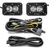 Baja Designs S2 Pro Black Flush Mount LED Light Pod Reverse Kit (Work/Scene - Clear)