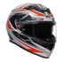 AGV K3 Space Helmet - Matt White/Red Fluo