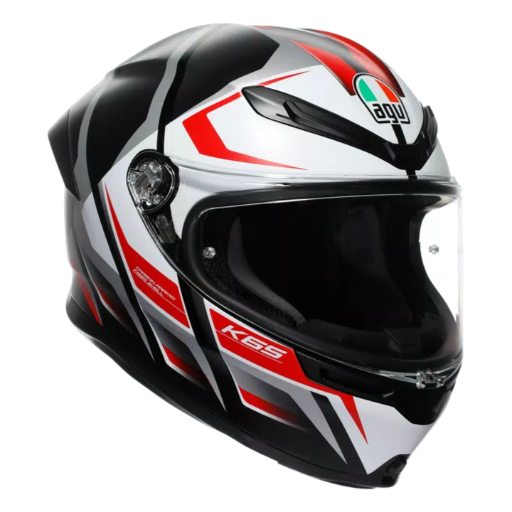 AGV K6 S Karve Helmet - Matt Black/White/Red