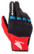 Alpinestars Honda Copper Glove - Black Bright Red Blue