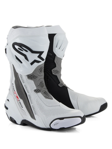 Alpinestars Supertech R Vented Boots - White Mid Gray Black