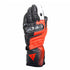 Dainese Carbon 4 Long Leather Gloves - Black/Fluo Red/White