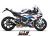 SC Project CR-T Titanium Slip-On Exhaust with stoneguard grid for BMW S1000RR (2023-2024)
