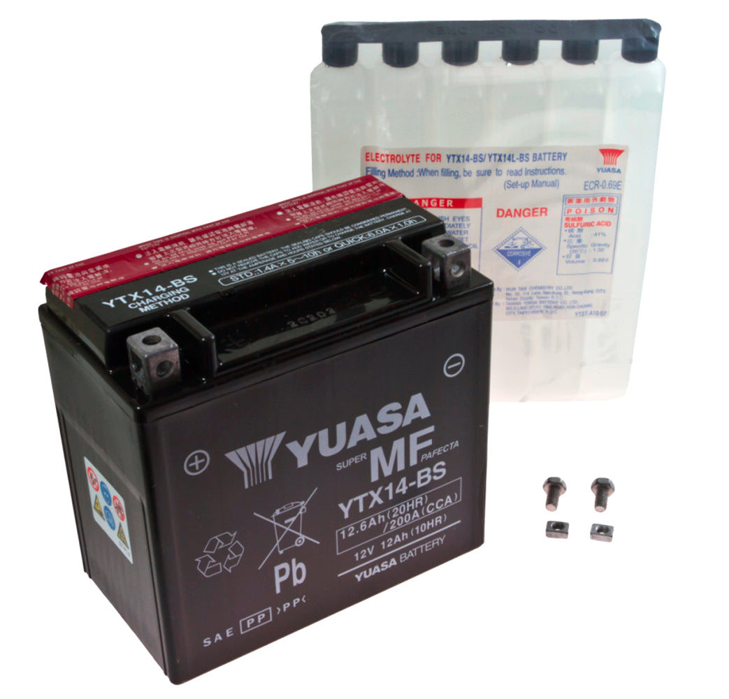 Yuasa YTX14-BS AGM Battery for BMW R 1250 GS 7aftermarket Dubai