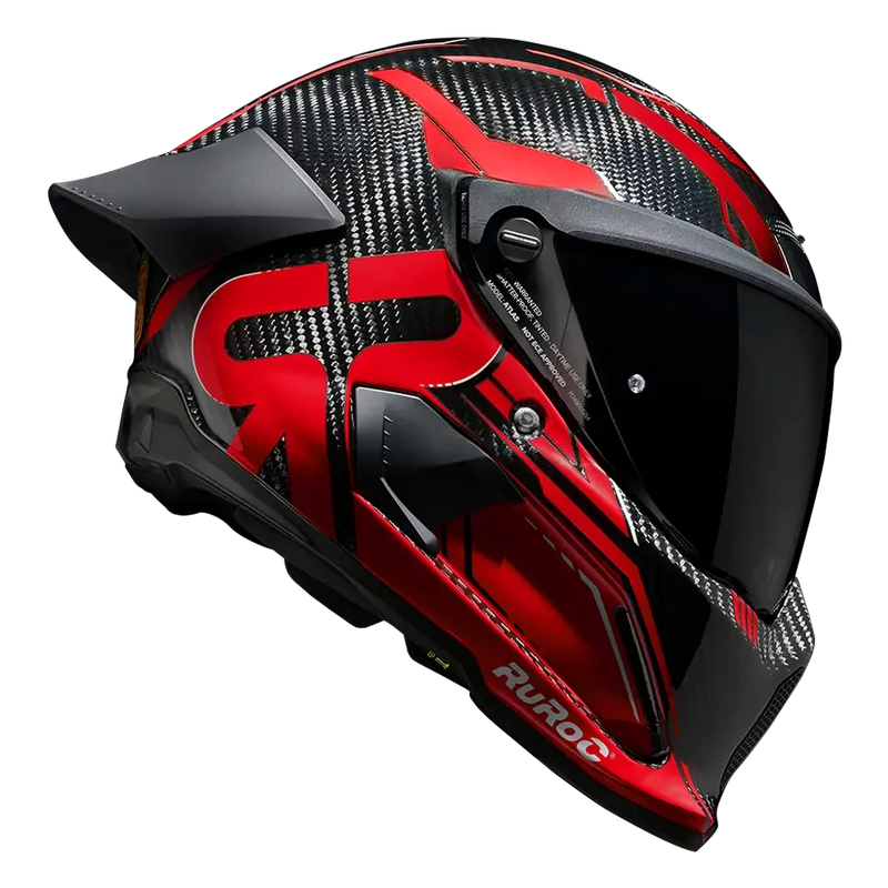 Ruroc ATLAS 4.0 Track Inferno Red Helmet | 7aftermarket Dubai UAE