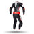 Spyke Aragon Race Leather Suit - White/Black/Red Fluo