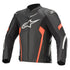 Alpinestars Faster V2 Airflow Leather Jacket - Black/White/Red Fluo