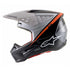 Alpinestars S-M5 Rayon Helmet - Black/White/Orange Fluo