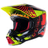 Alpinestars S-M5 Solar Flare Gloss Helmet - Black/Red Fluo/Yellow Fluo