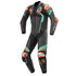 Alpinestars Atem v4 1-Piece Leather Race Suit - Black/Petrol/Fluo Red